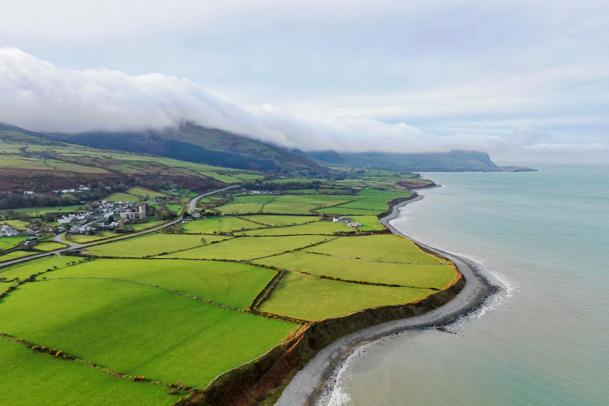 Clynnog from the air